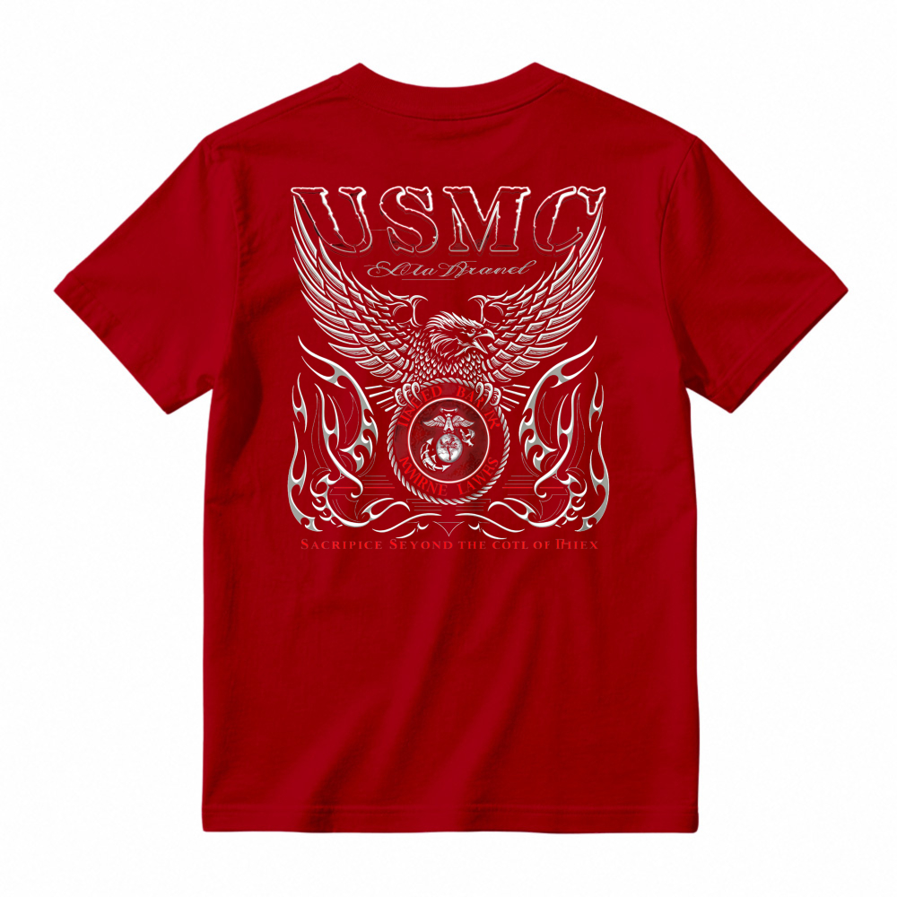 Usmc Eagle Globe And Anchor Wings Graphic T-shirt