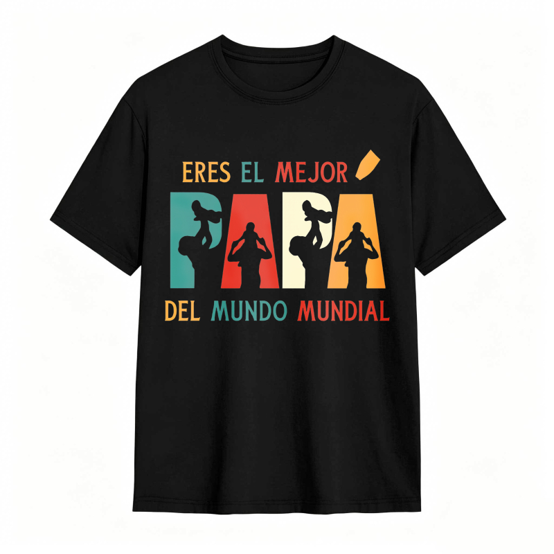 Best Dad In The World Silhouette Design Unisex Classic T-shirt