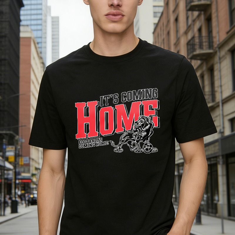 Its Coming Home Footballs Coming Home Lion And Soccer Ball Unisex Classic T-shirt