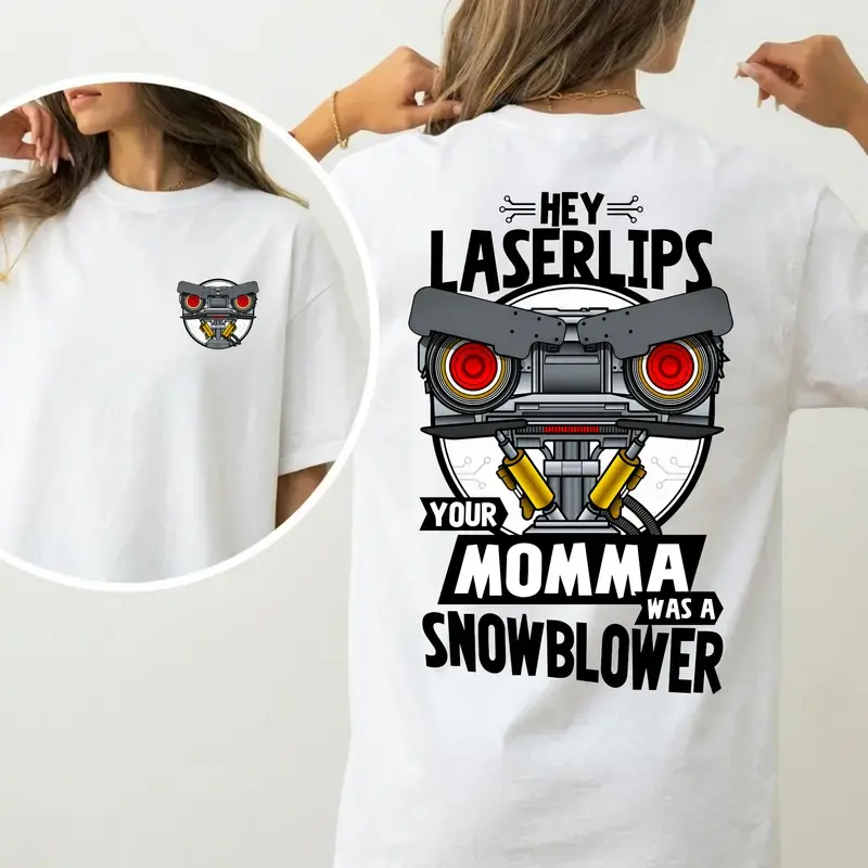 Short Circuit Shirt, Hey Laser Lip Your Mama Was A Snowblower Tee, Classic 80s Movie T-Shirt