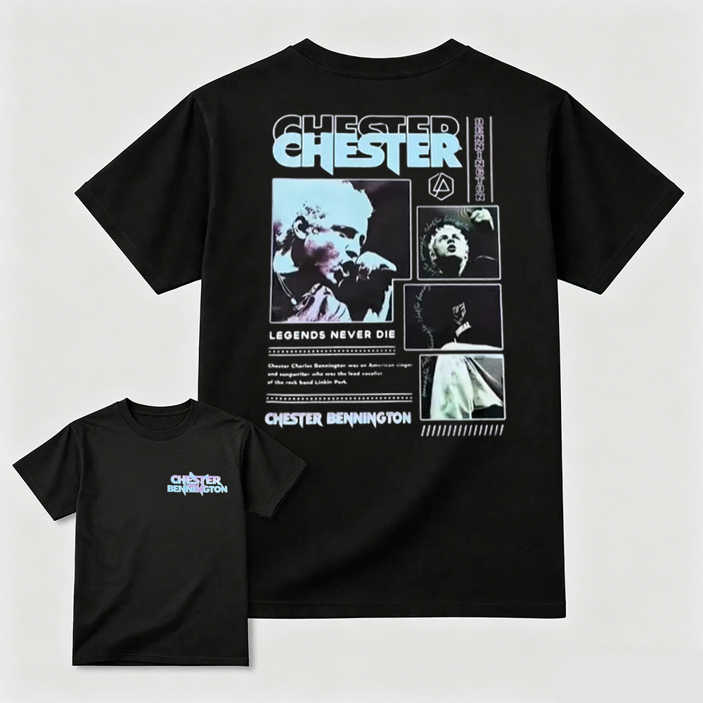 Retro Rock Music Double‑Sided Graphic Men’s T‑Shirt