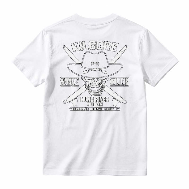 Kilgore Surf Club Skull And Crossed Surfboards Graphic Unisex Classic T-shirt