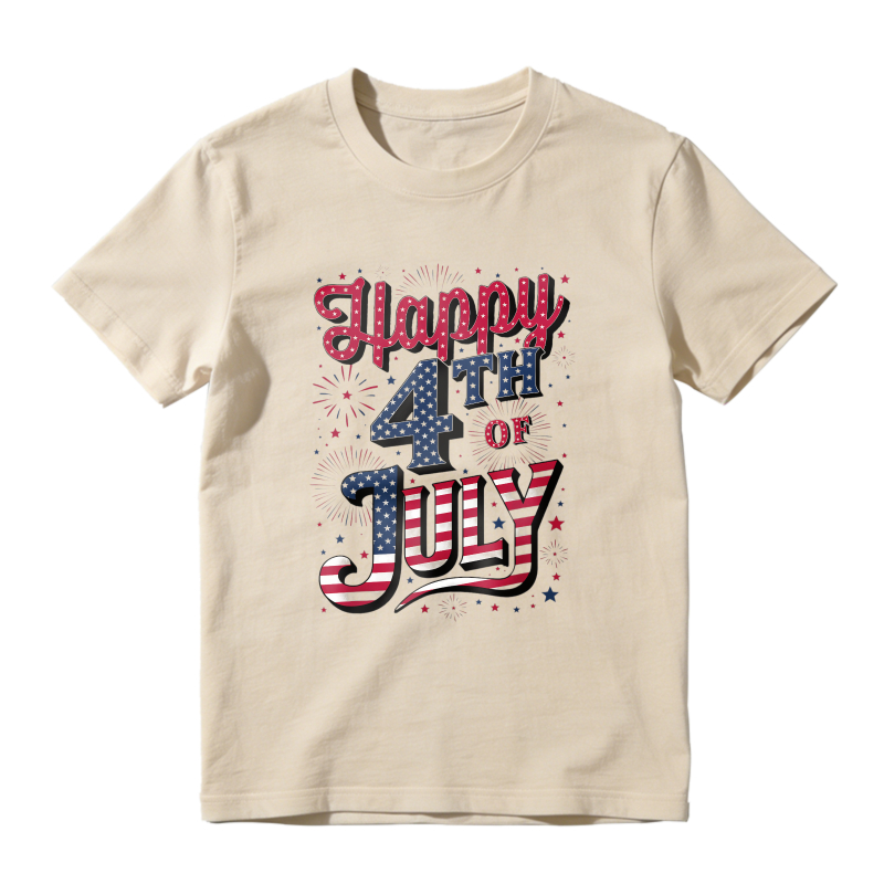 Happy 4th Of July Patriotic Design Unisex Classic T-shirt