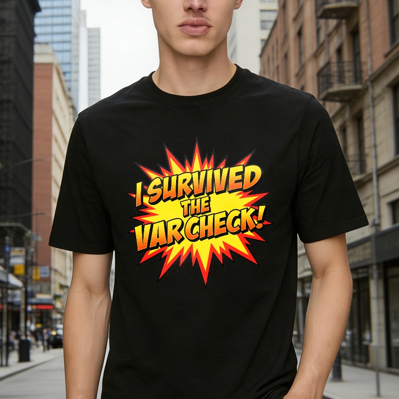 I Survived The Var Check Explosion Graphic Unisex Classic T-shirt