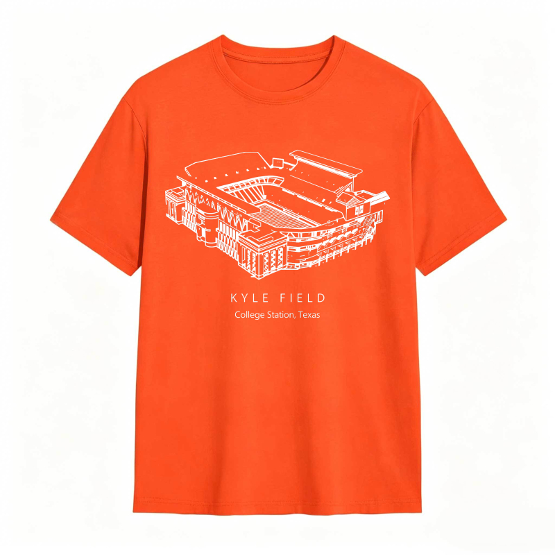Kyle Field College Station Texas Stadium Graphic T-shirt