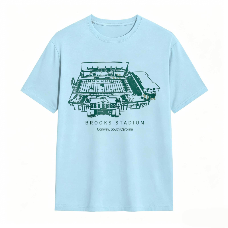 Brooks Stadium Conway South Carolina Stadium Graphic T-shirt