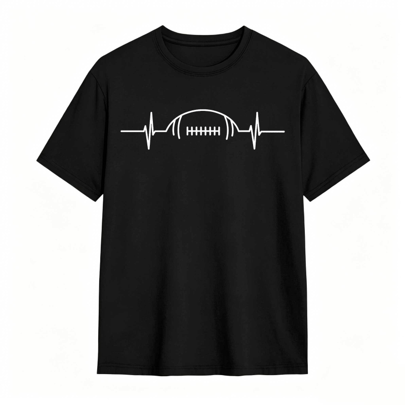 Football Heartbeat Design Unisex Classic T-shirt
