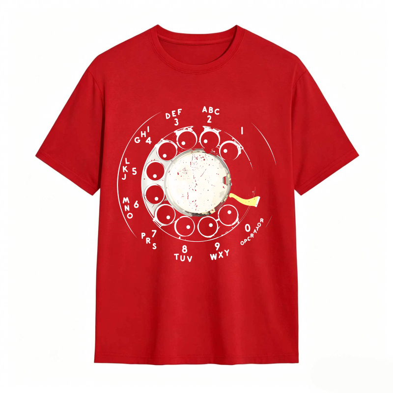 Rotary Dial Phone Design Unisex Classic T-shirt