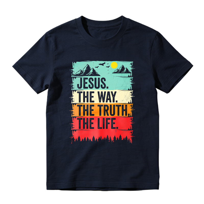 Dorawear™ Jesus The Way The Truth The Life Mountain Landscape Unisex Classic T-shirt