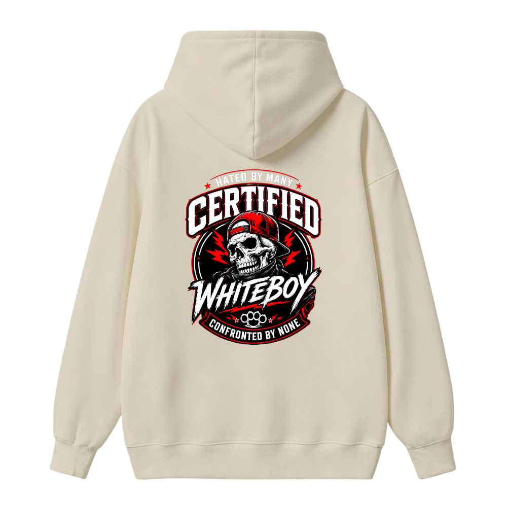Certified Whiteboy Skull Graphic Hoodie