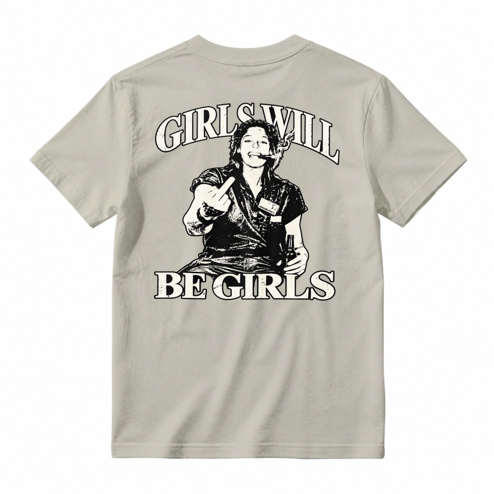 Girls Will Be Girls Vintage Retro Graphic Unisex Classic T-shirt