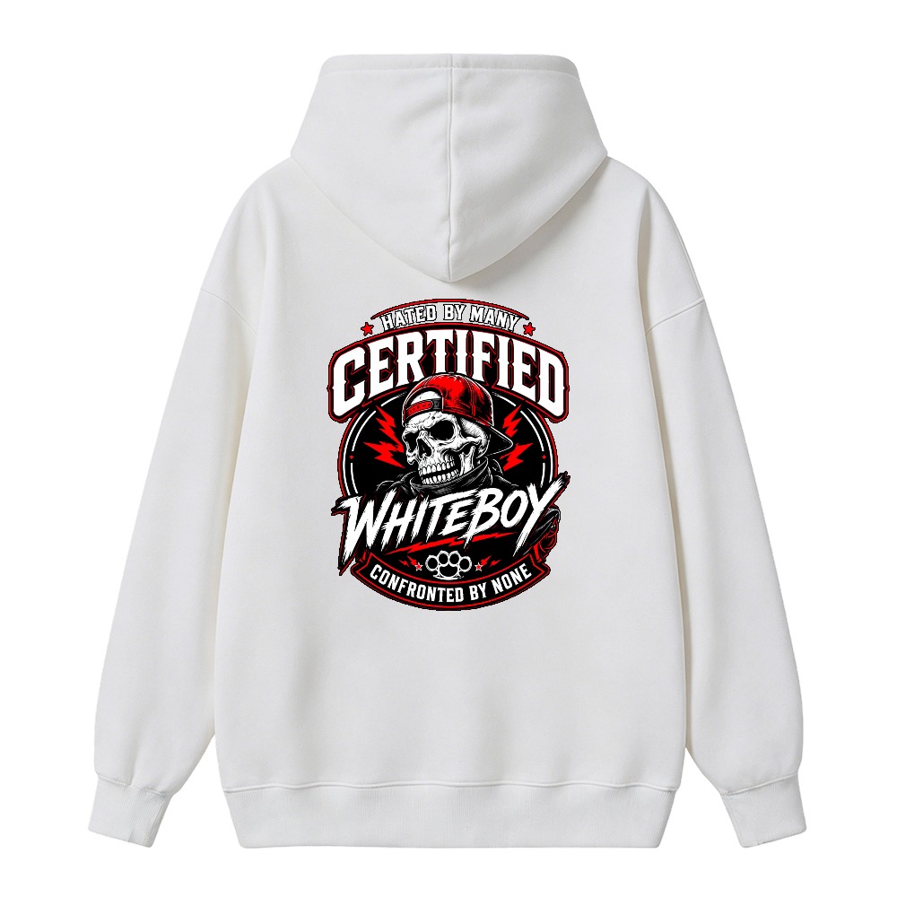 Certified Whiteboy Skull Graphic Hoodie
