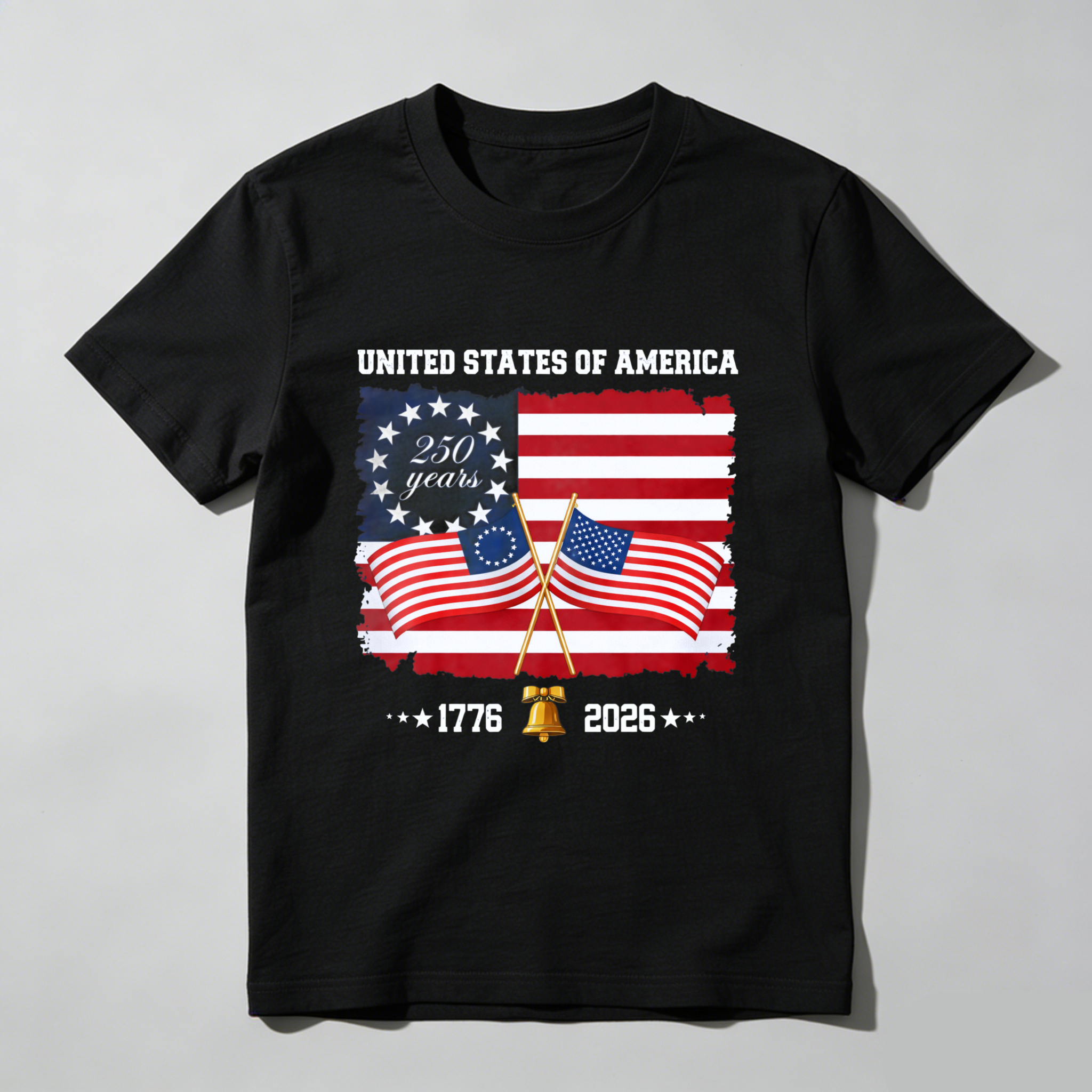 United States Of America 250 Years 1776 2026 Independence Day American Flag T Shirt