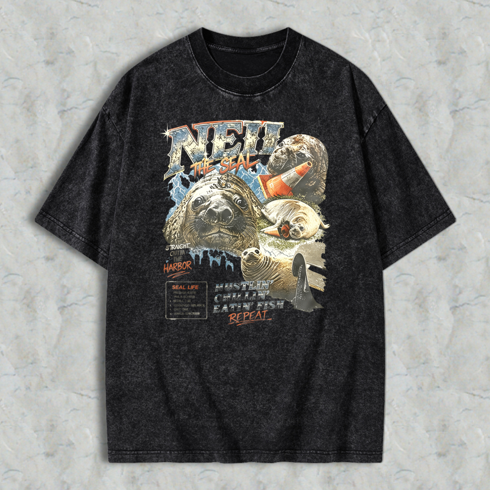 New Seal Harbor Vintage Graphic Washed T-shirt