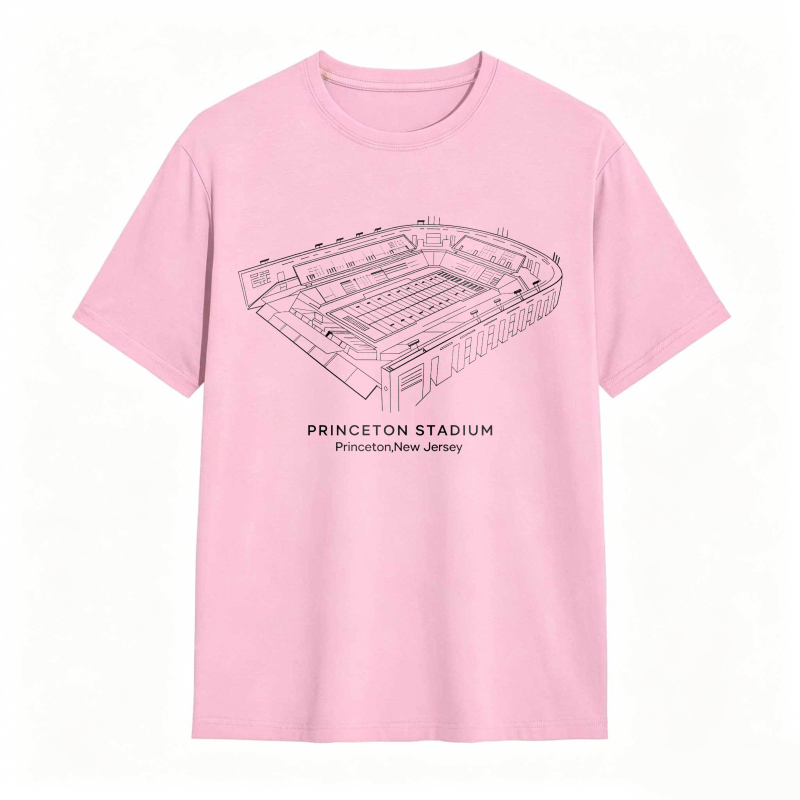Princeton Stadium Architectural Line Drawing Princeton New Jersey T-shirt