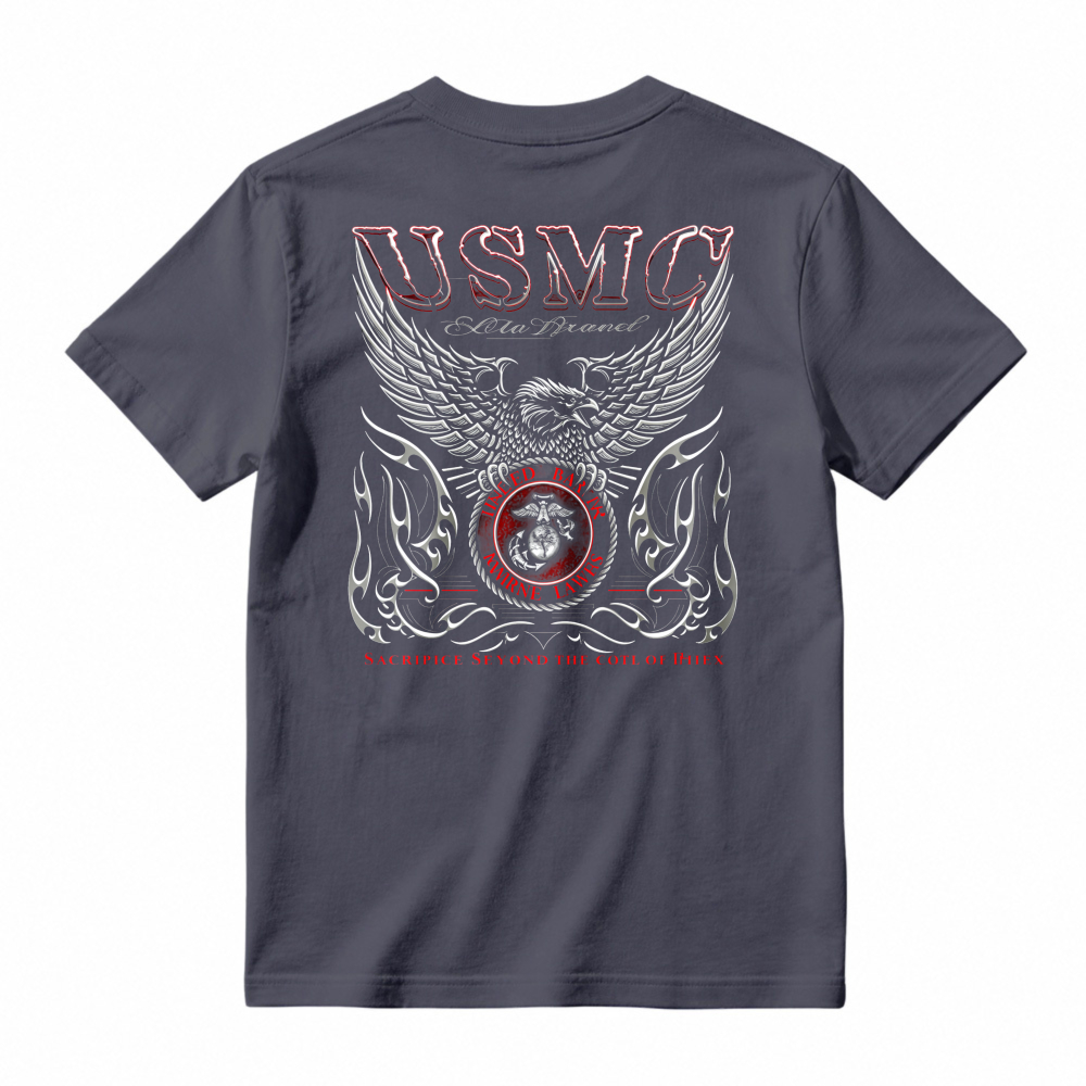 Usmc Eagle Globe And Anchor Wings Graphic T-shirt