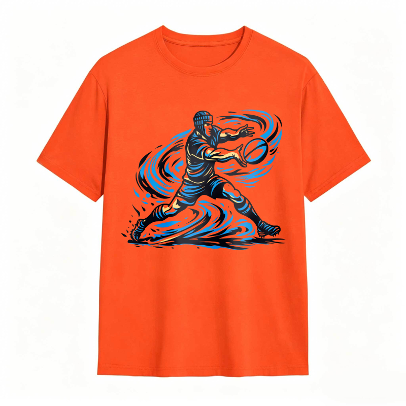 Blue Wave Warrior Design Unisex Classic T-shirt
