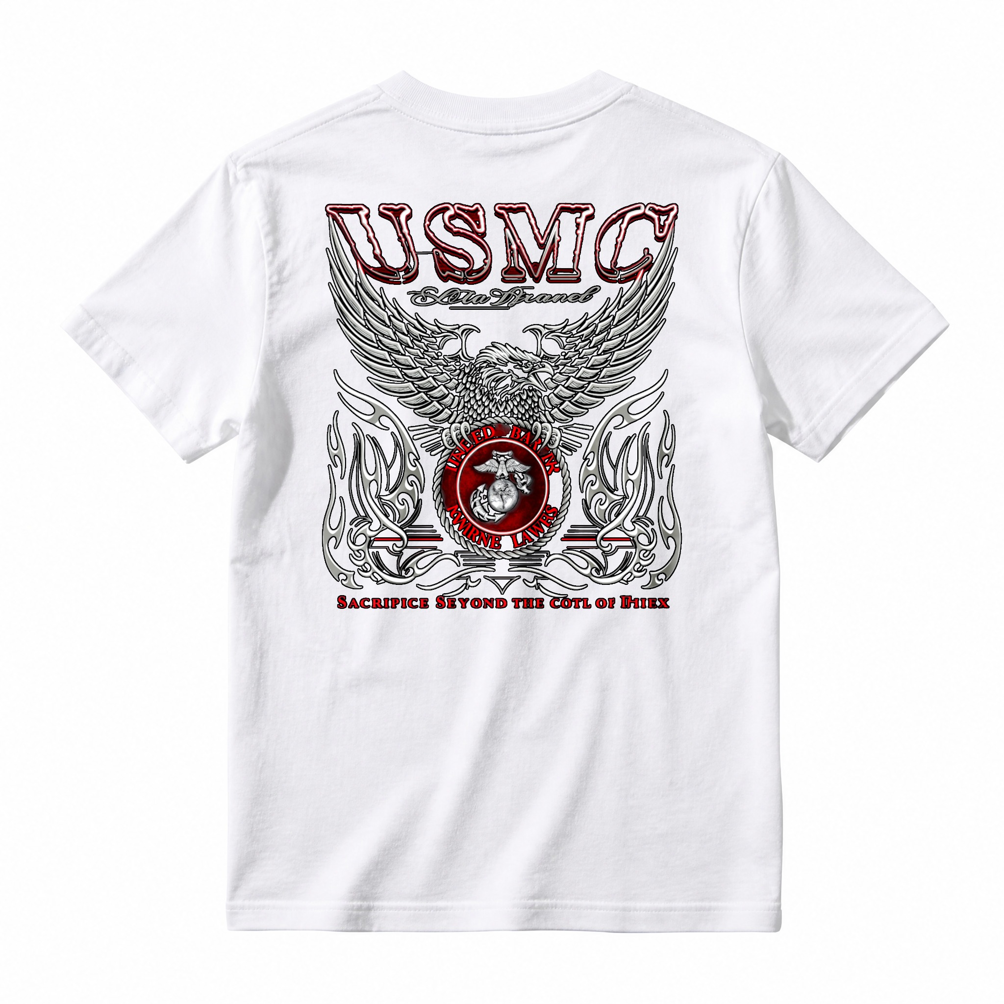 Usmc Eagle Globe And Anchor Wings Graphic T-shirt