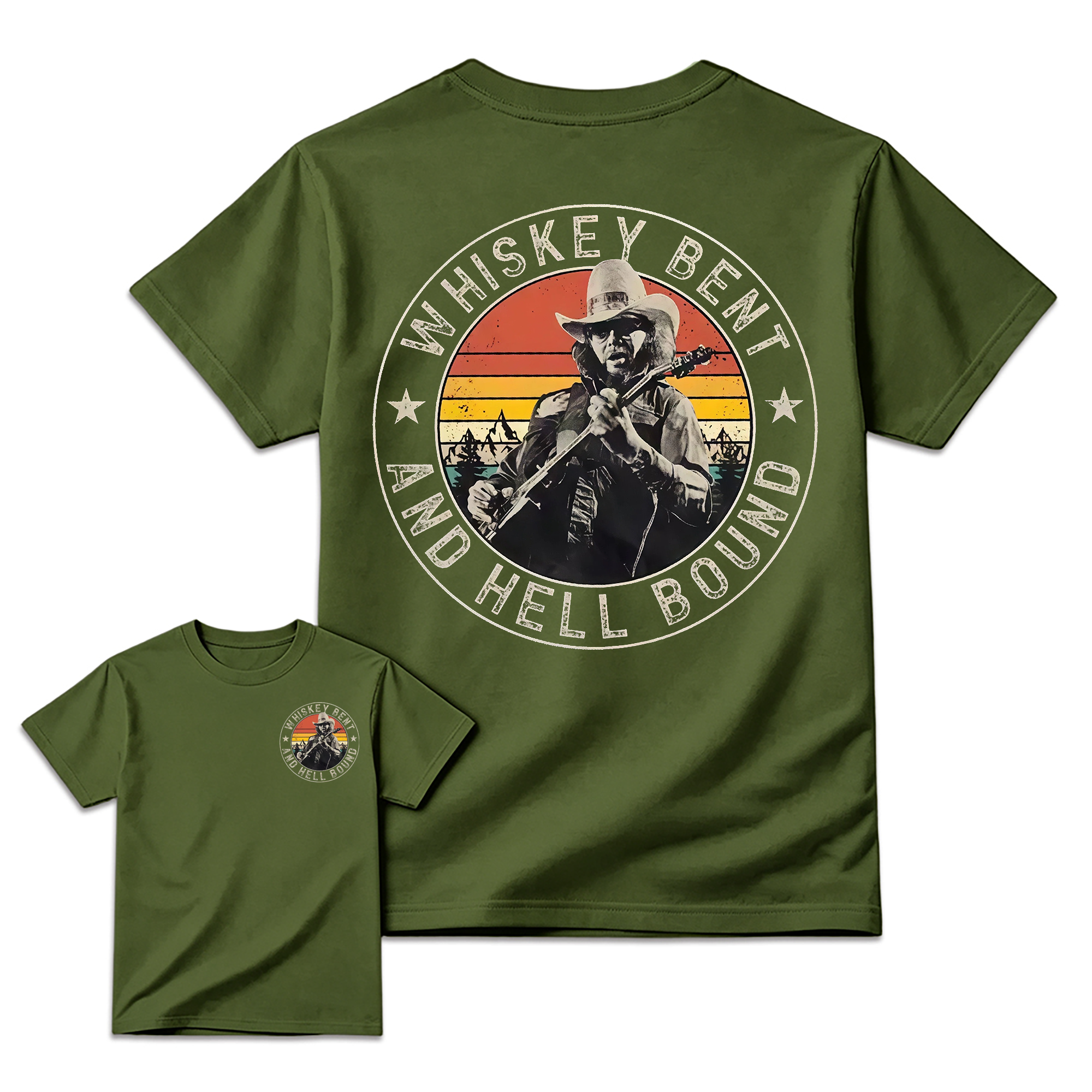 Vintage Country Music T-Shirt, Retro Outlaw Cowboy Graphic Tee, Western Unisex Shirt