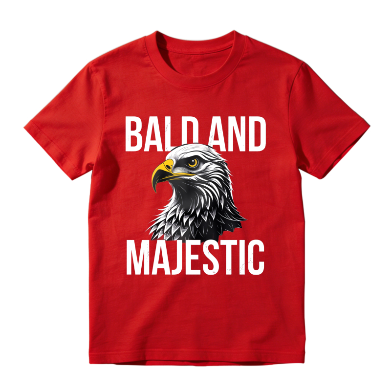 Bald Eagle And Majestic Text Design Classic T-shirt