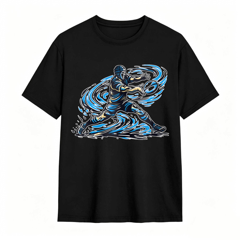 Water Elemental Warrior Design Unisex Classic T-shirt