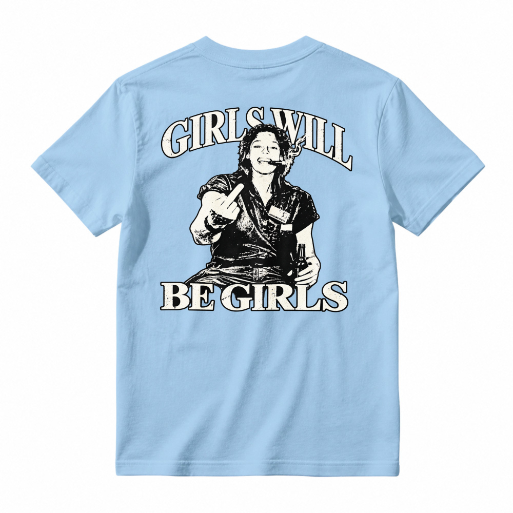 Girls Will Be Girls Vintage Retro Graphic Unisex Classic T-shirt