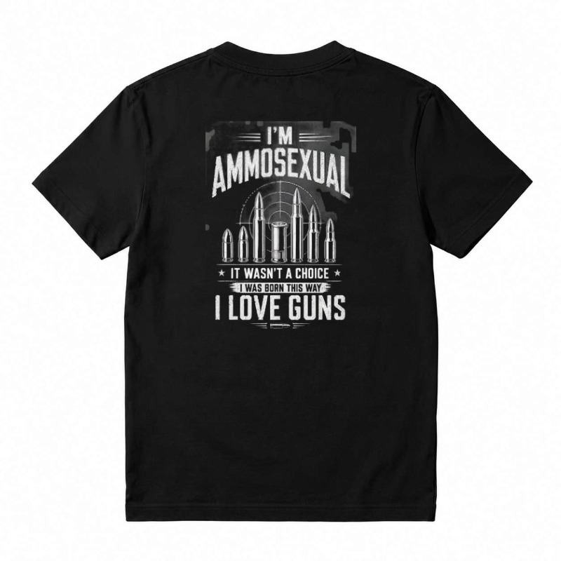 I Love Guns Ammosexual Bullet Graphic Unisex Classic T-shirt