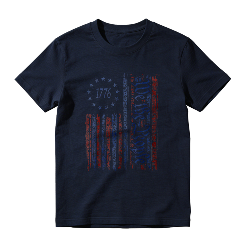 American Flag 1776 We The People Design Unisex Classic T-shirt