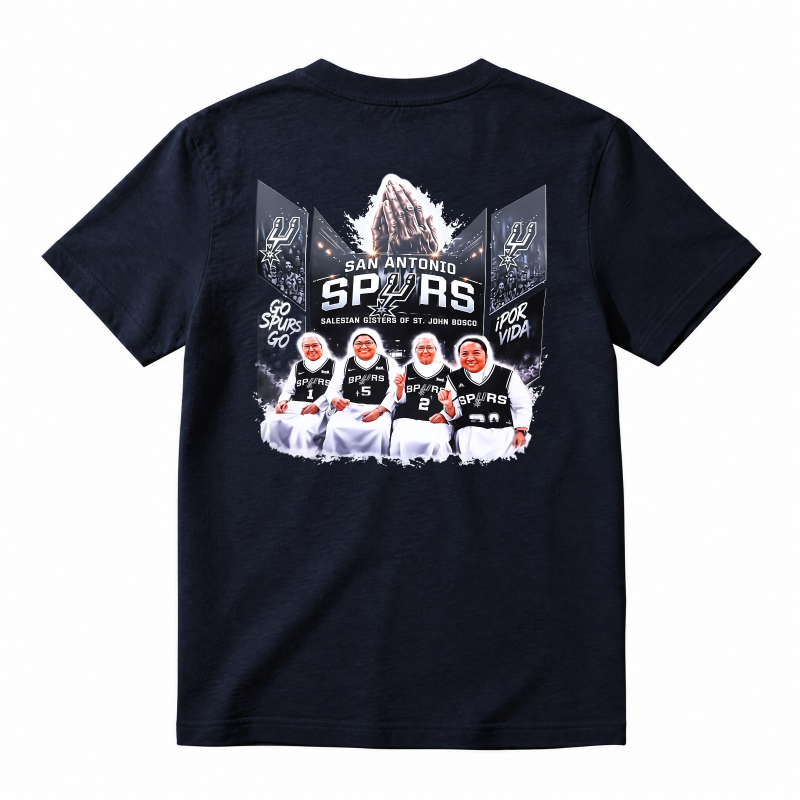 San Antonio Spurs Basketball Team Graphic T-shirt