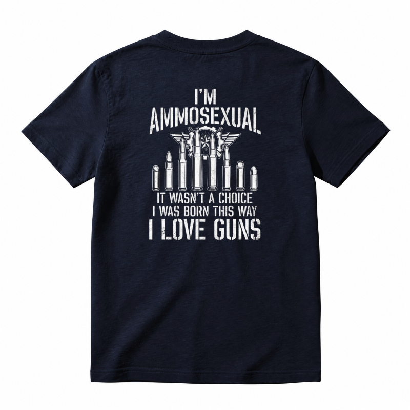 I Love Guns Ammosexual Born This Way Bullet Graphic Unisex Classic T-shirt