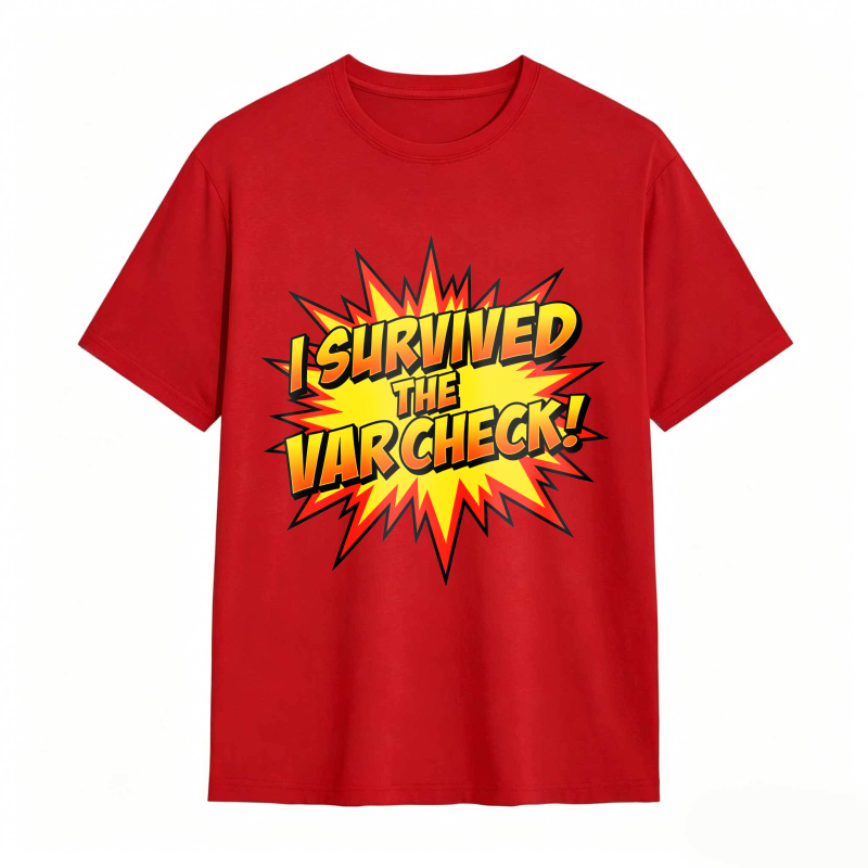 I Survived The Var Check Explosion Graphic Unisex Classic T-shirt