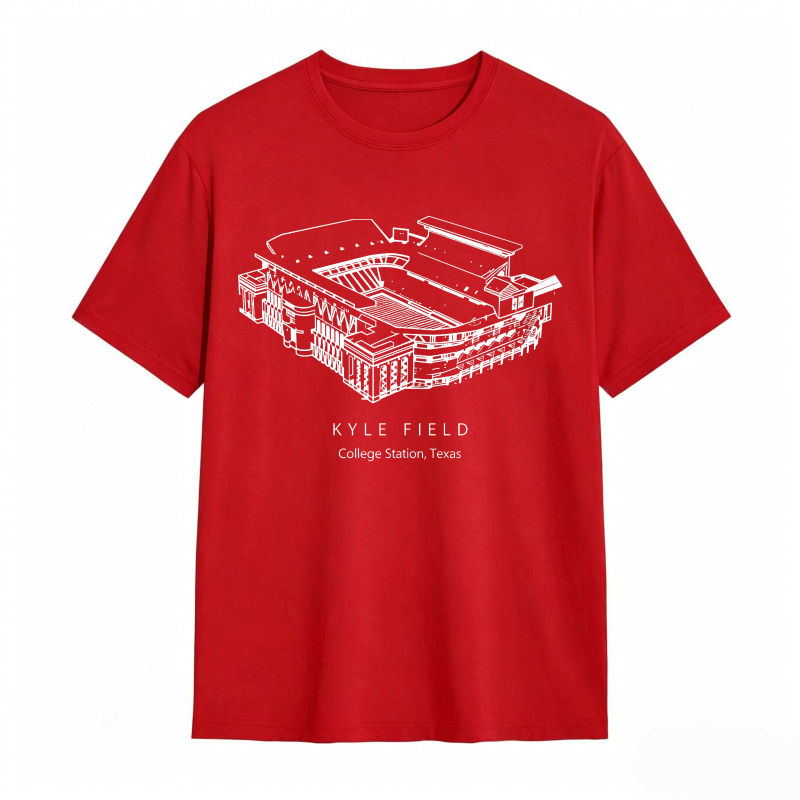 Kyle Field College Station Texas Stadium Graphic T-shirt