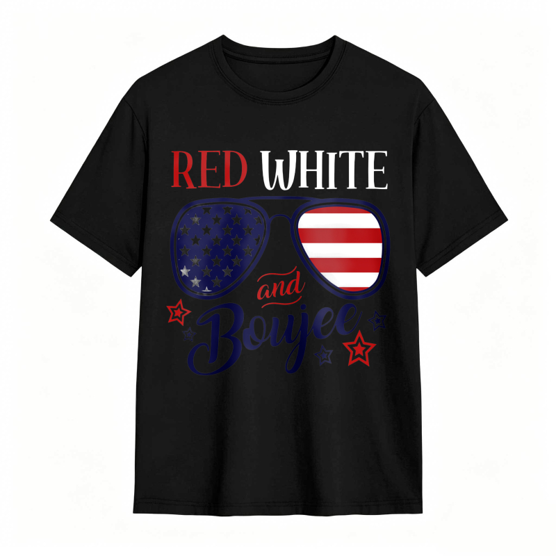 Red White And Booyah American Flag Sunglasses Design Unisex Classic T-shirt