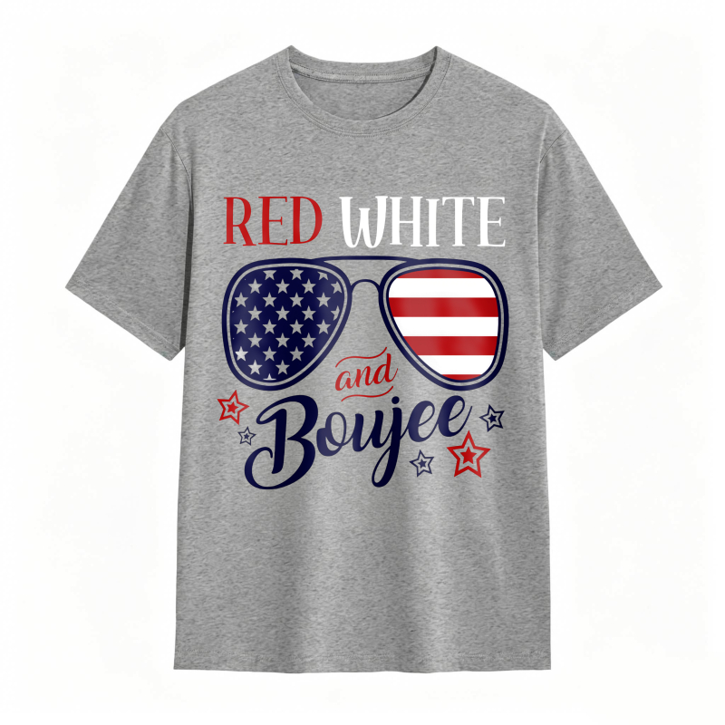 Red White And Booyah American Flag Sunglasses Design Unisex Classic T-shirt