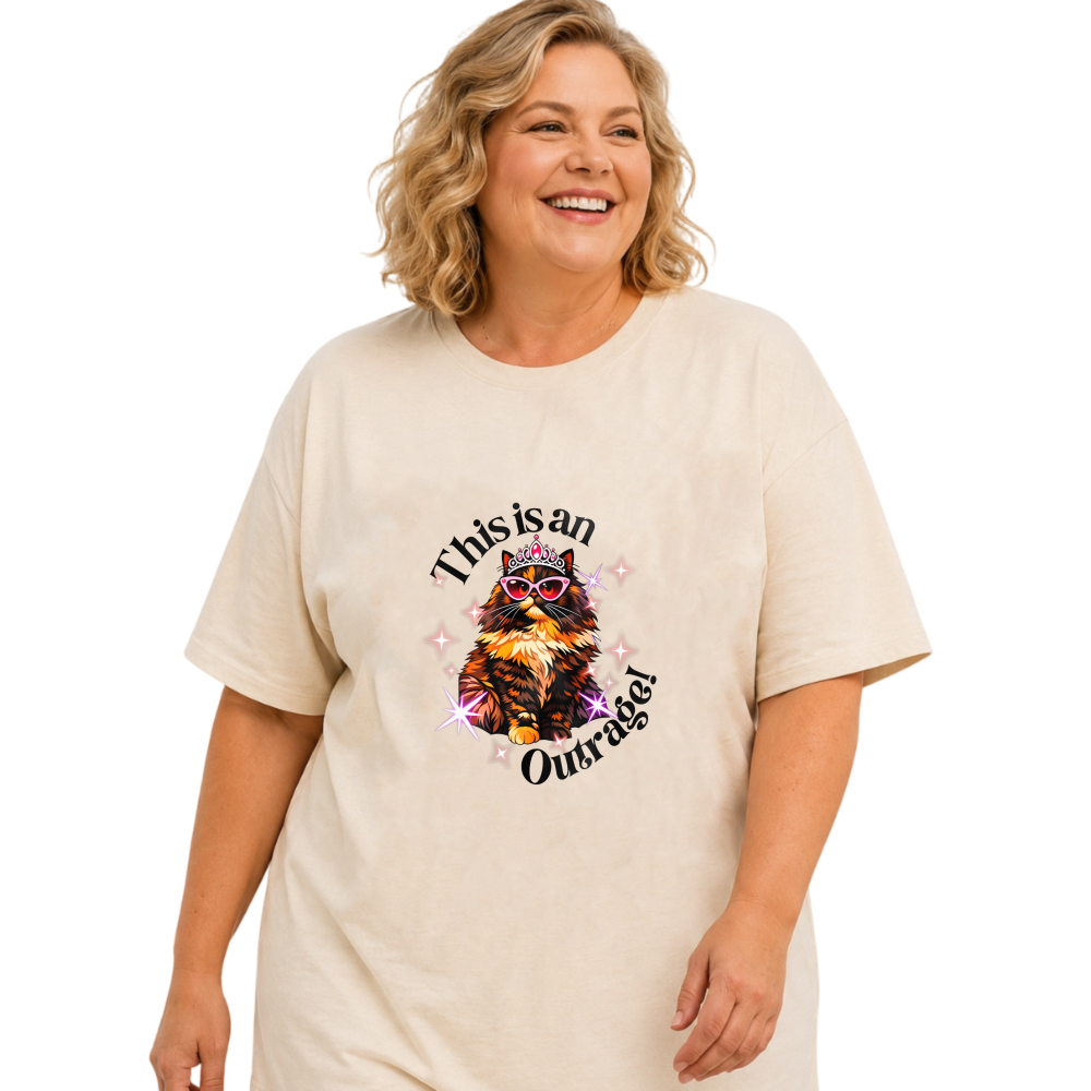 Owl With Crown And Sunglasses Sparkles tshirt 100% cotton