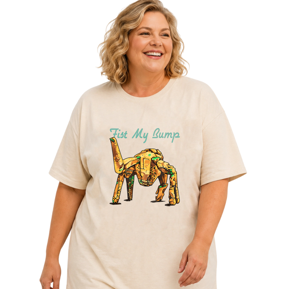 Fist My Lump Robot Design tshirt 100% cotton
