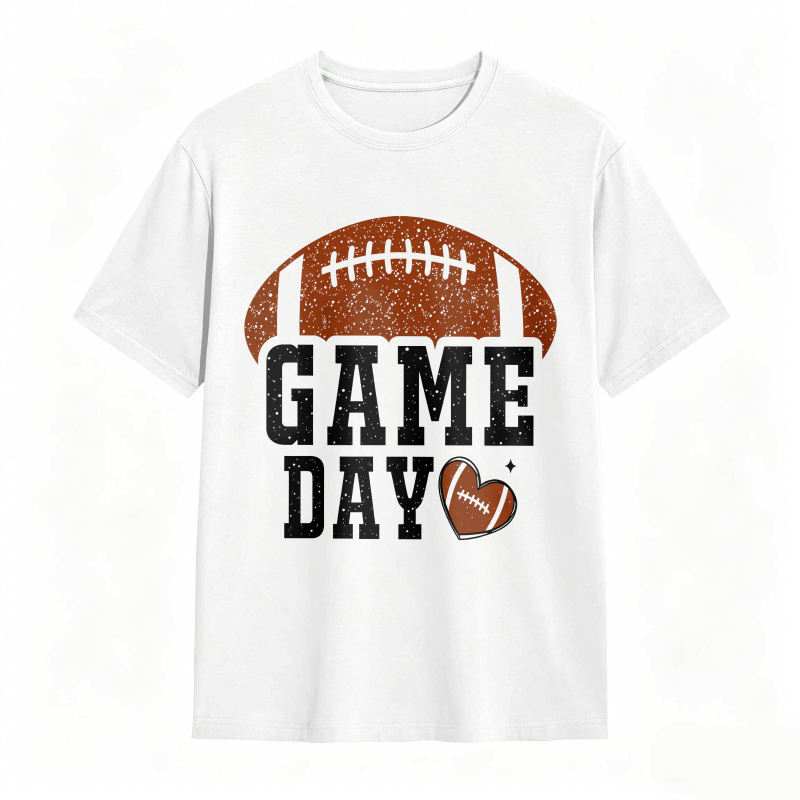 Football Game Day Heart Design Unisex Classic T-shirt