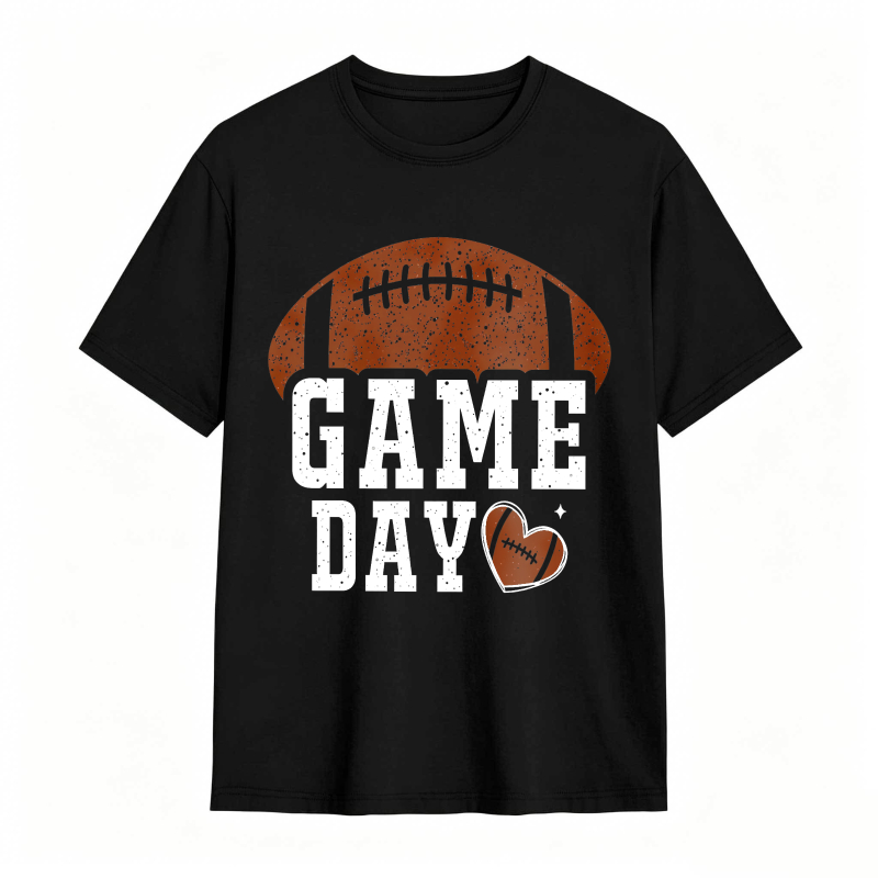 Football Game Day Heart Design Unisex Classic T-shirt
