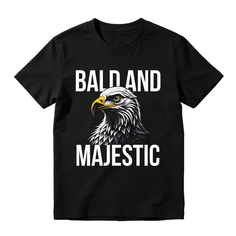 Bald Eagle And Majestic Text Design Classic T-shirt