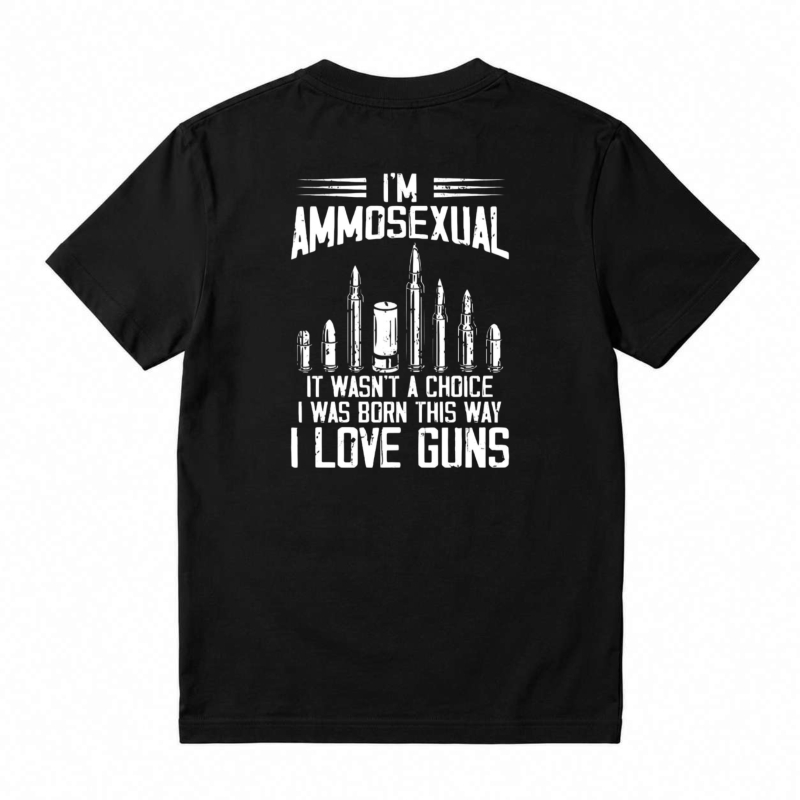 Ammosexual I Love Guns Bullet Graphic Unisex Classic T-shirt