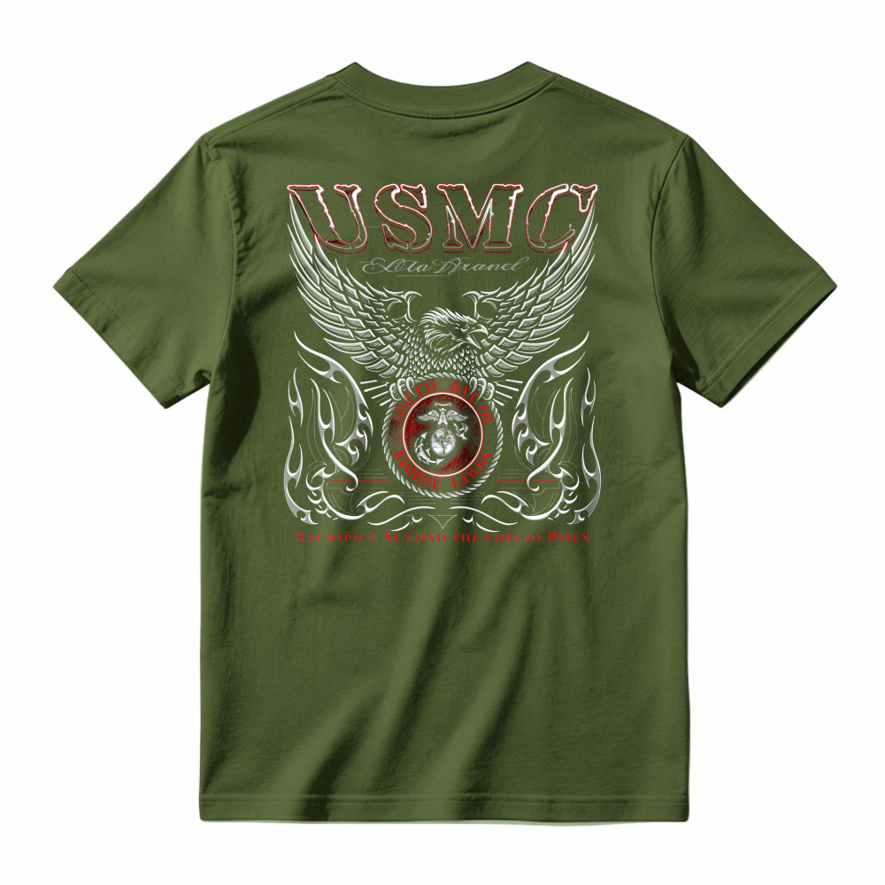 Usmc Eagle Globe And Anchor Wings Graphic T-shirt