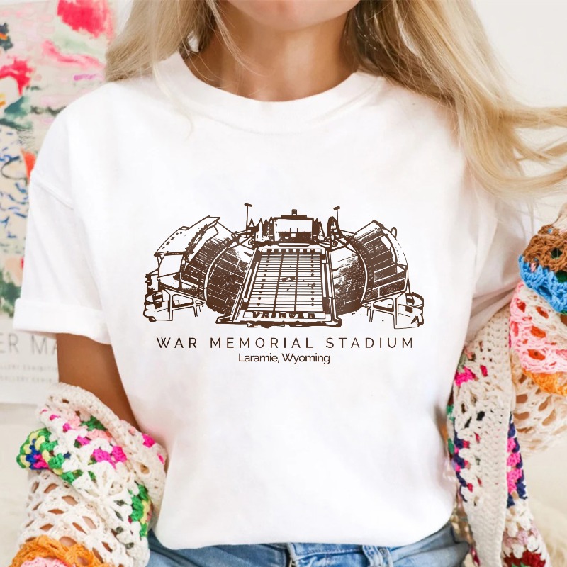 War Memorial Stadium Laramie Wyoming T-shirt