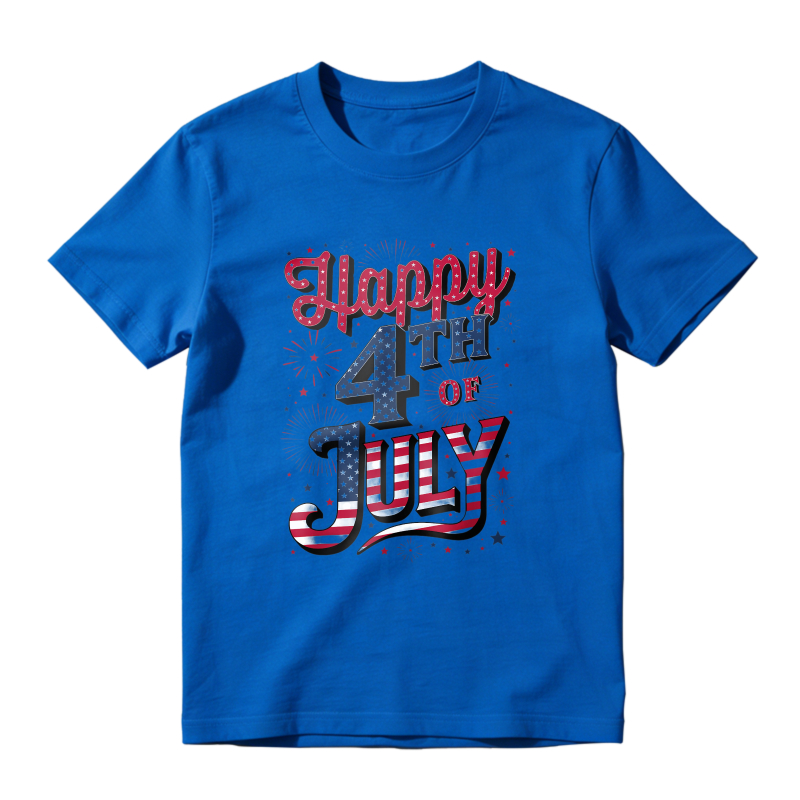 Happy 4th Of July Patriotic Design Unisex Classic T-shirt