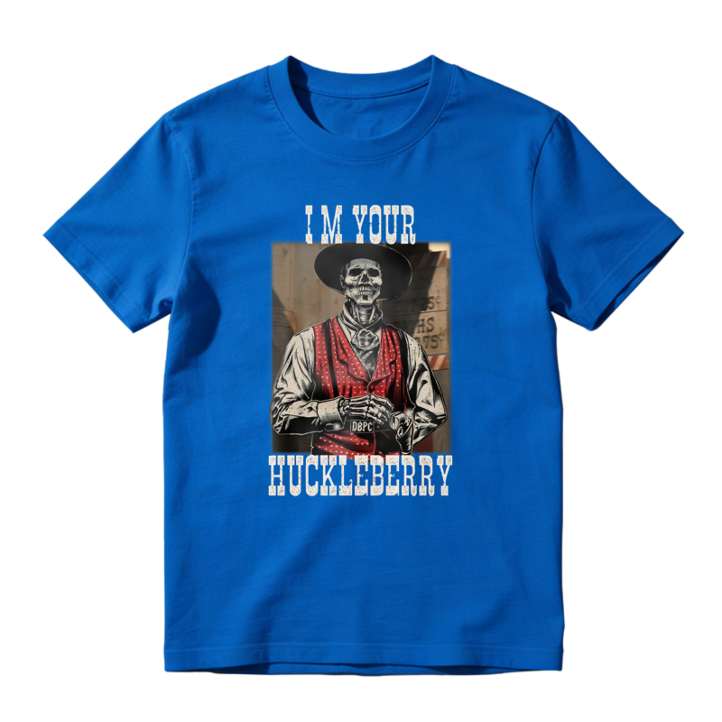 I Am Your Huckleberry Skeleton Cowboy Graphic Unisex Classic T-shirt
