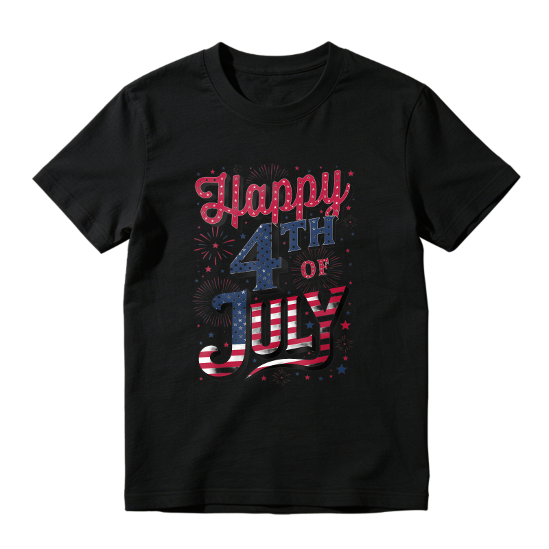 Happy 4th Of July Patriotic Design Unisex Classic T-shirt