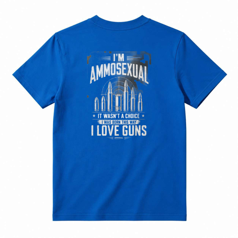 I Love Guns Ammosexual Bullet Graphic Unisex Classic T-shirt