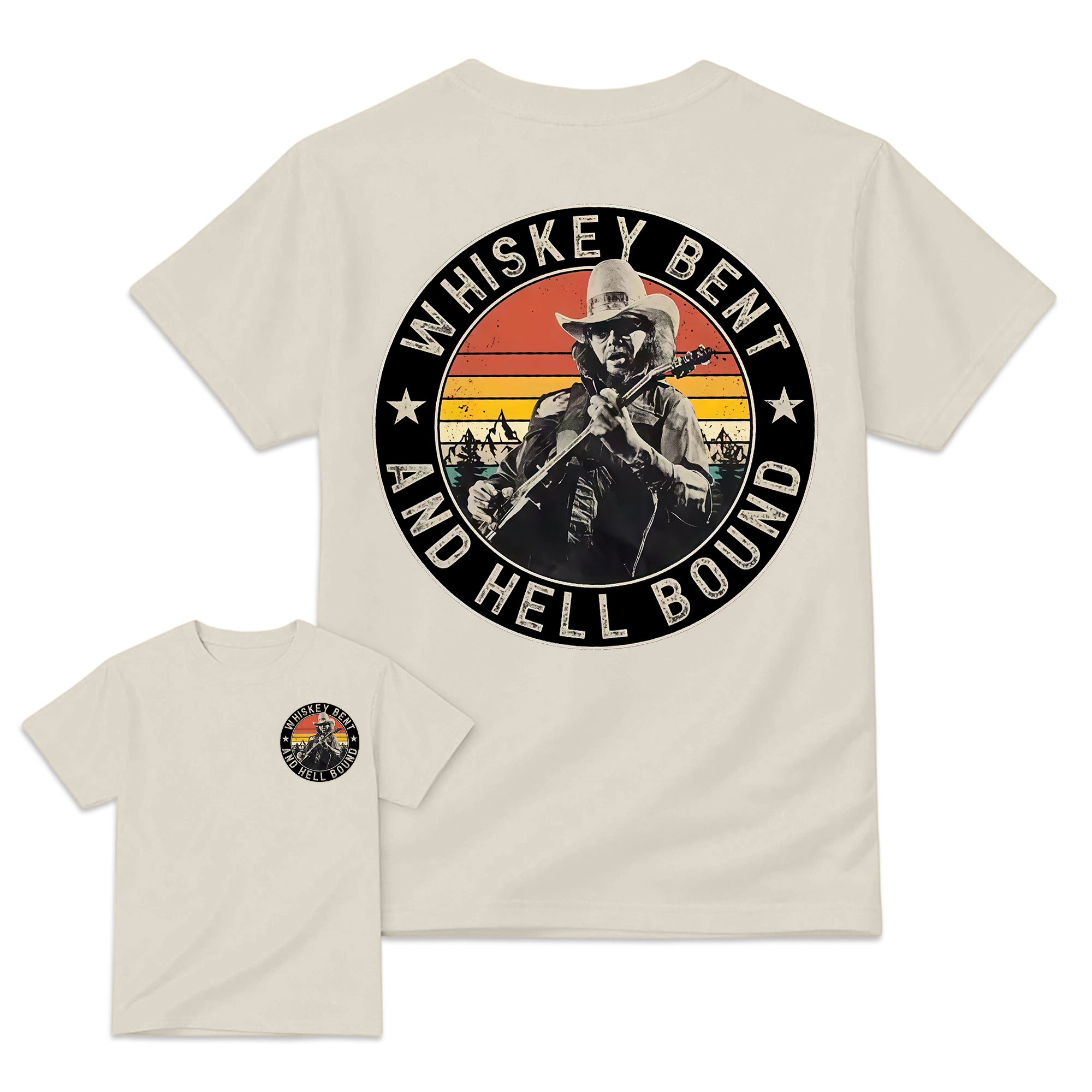 Vintage Country Music T-Shirt, Retro Outlaw Cowboy Graphic Tee, Western Unisex Shirt