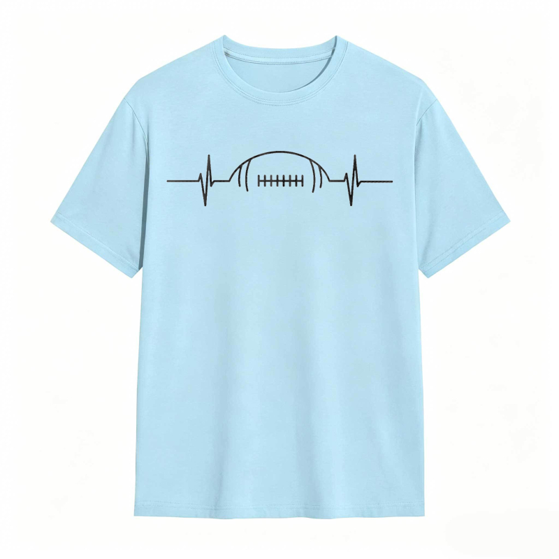 Football Heartbeat Design Unisex Classic T-shirt