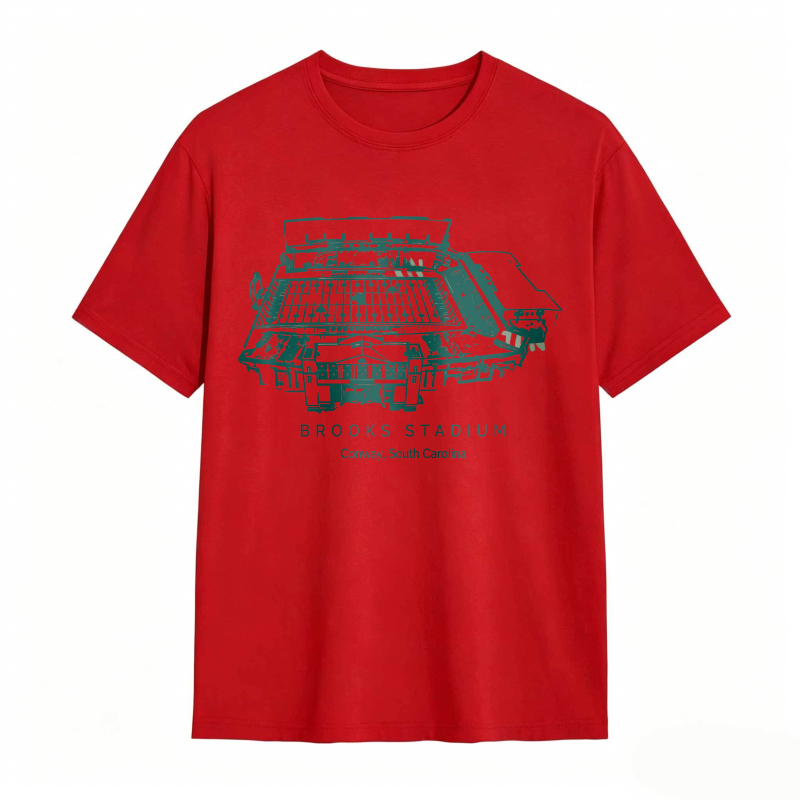 Brooks Stadium Conway South Carolina Stadium Graphic T-shirt