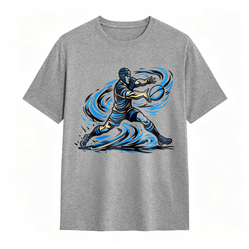 Blue Wave Warrior Design Unisex Classic T-shirt